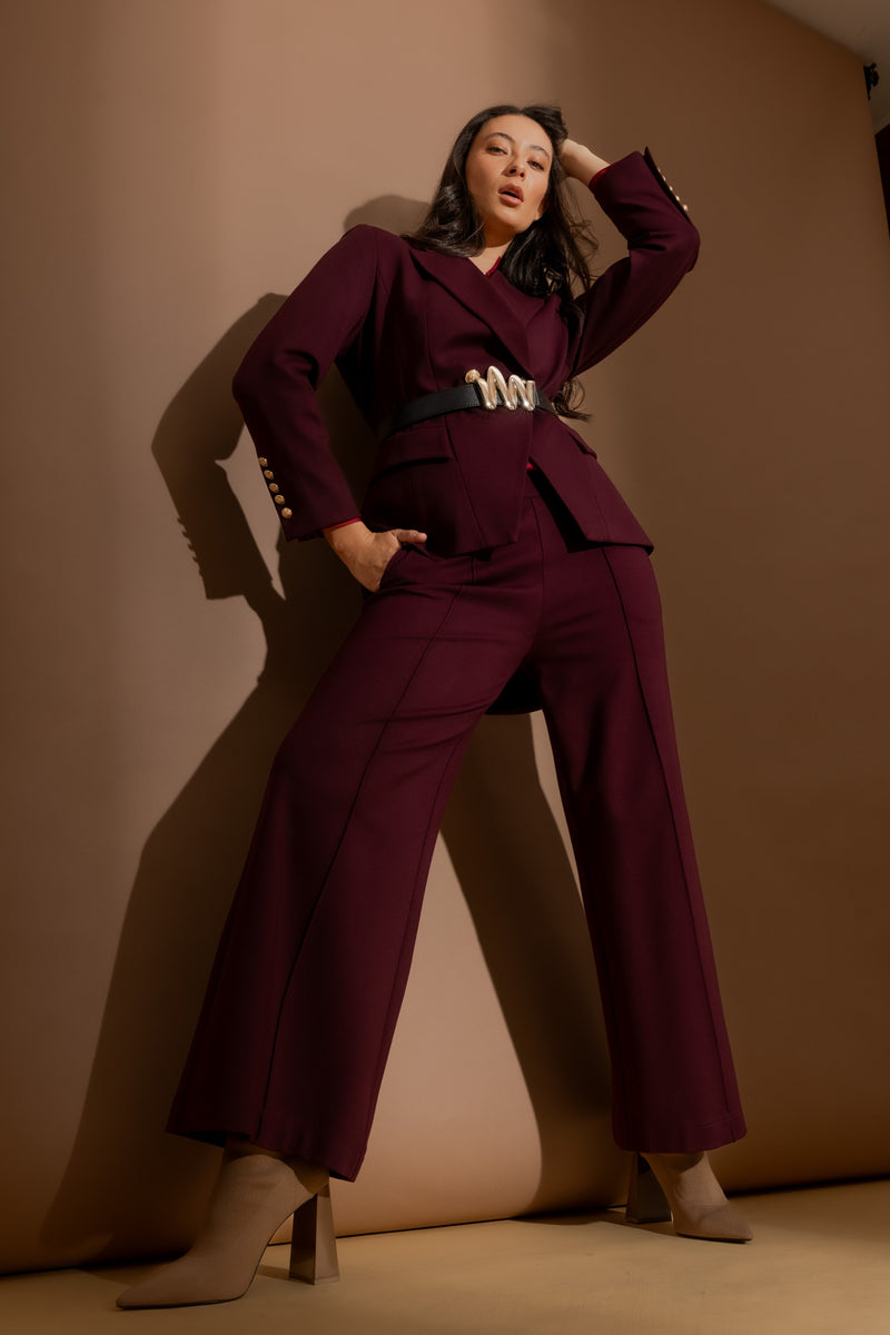Merlot Ponte Pintuck Culotte