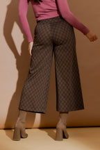 Mocha Check Jet Culotte Mocha Check