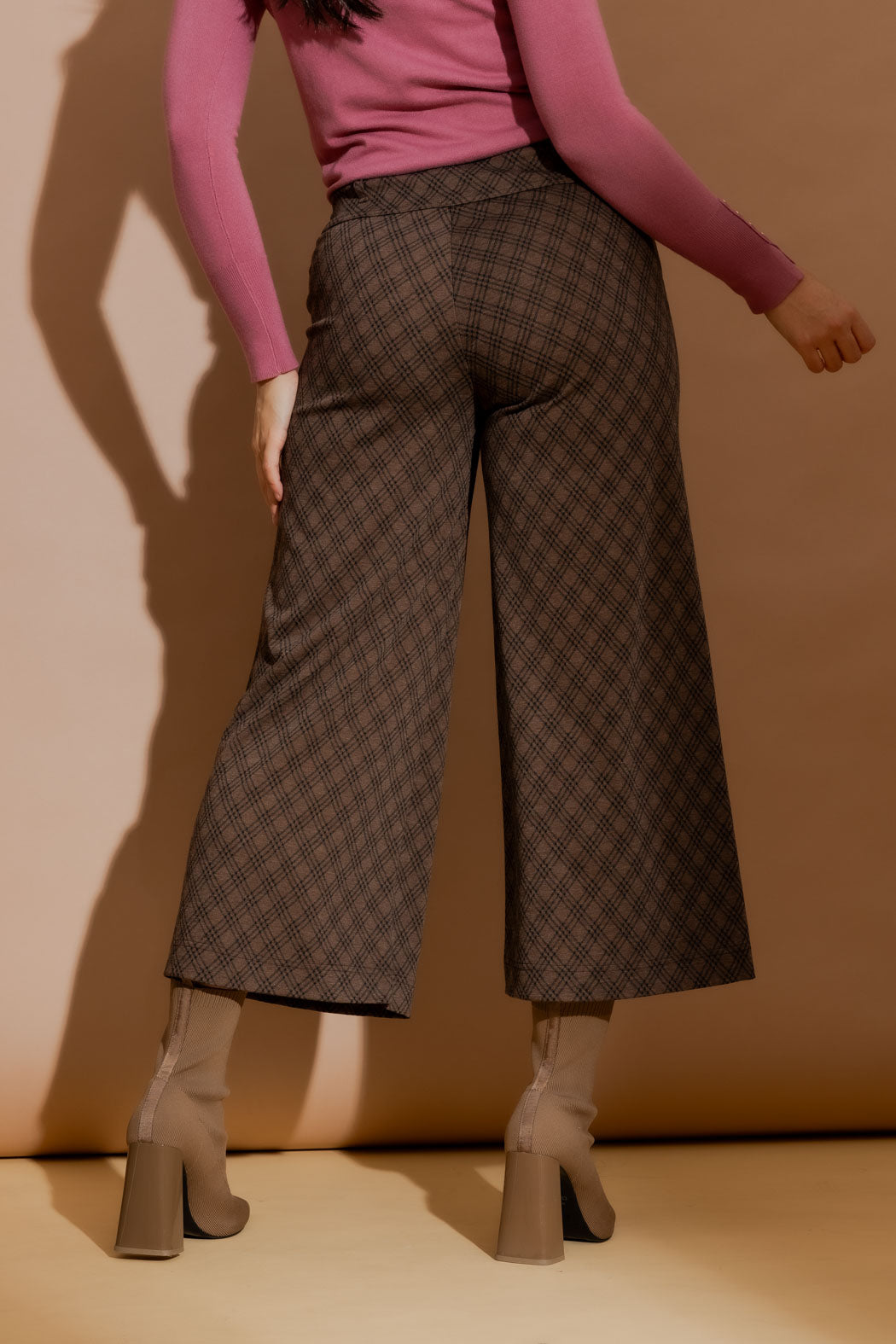 Mocha Check Jet Culotte Mocha Check