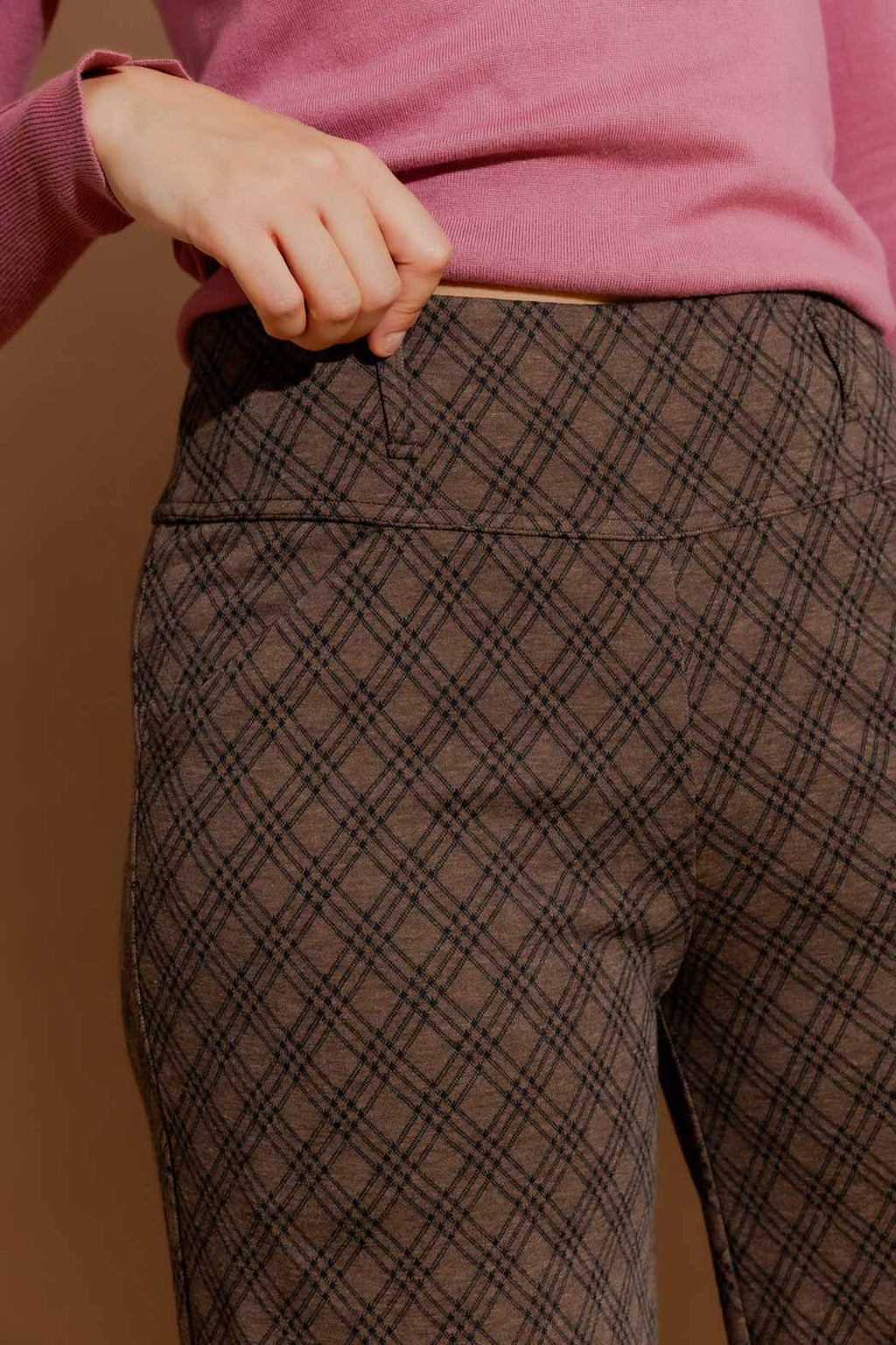 Mocha Check Jet Culotte Mocha Check