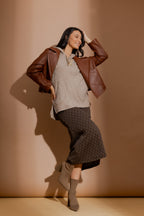 Oatmeal Textured Raglan Hoodie