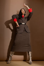 Mocha Check Skirt Mocha Check