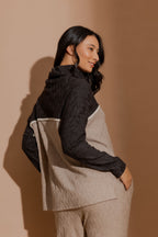 Oatmeal Cowl Neck Jumper