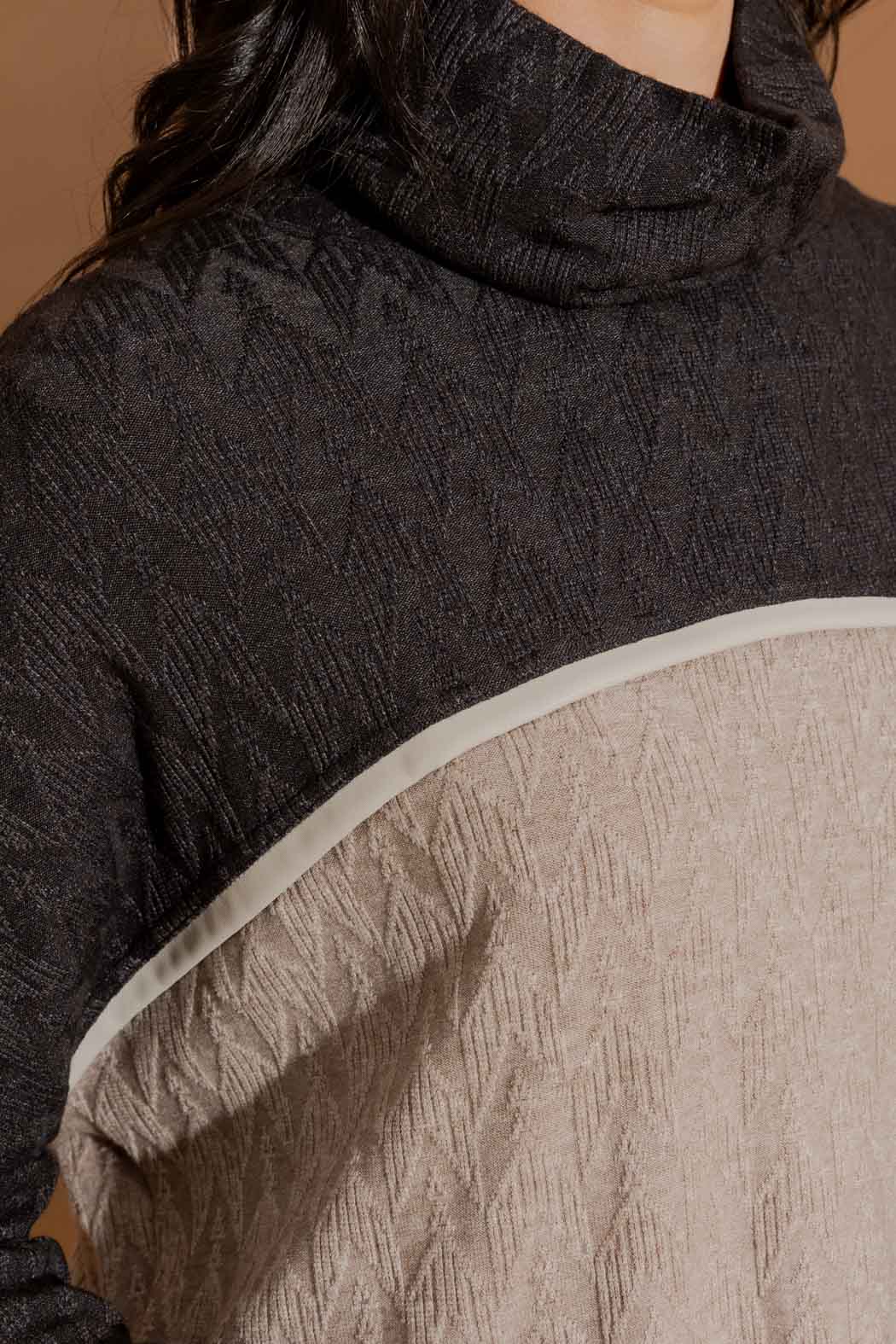 Oatmeal Cowl Neck Jumper