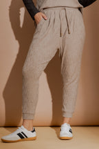 Oatmeal Textured Slouch Pant