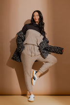 Oatmeal Cowl Neck Jumper