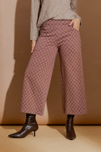 Plum Check Jet Culotte