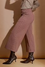 Plum Check Jet Culotte