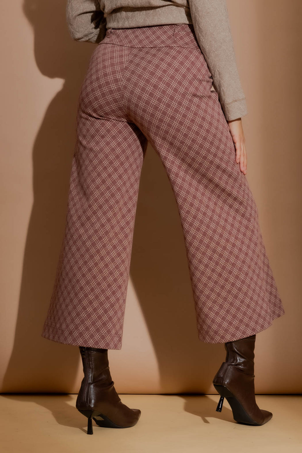 Plum Check Jet Culotte