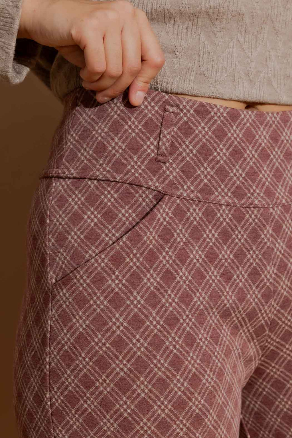 Plum Check Jet Culotte