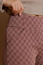Plum Check Jet Culotte