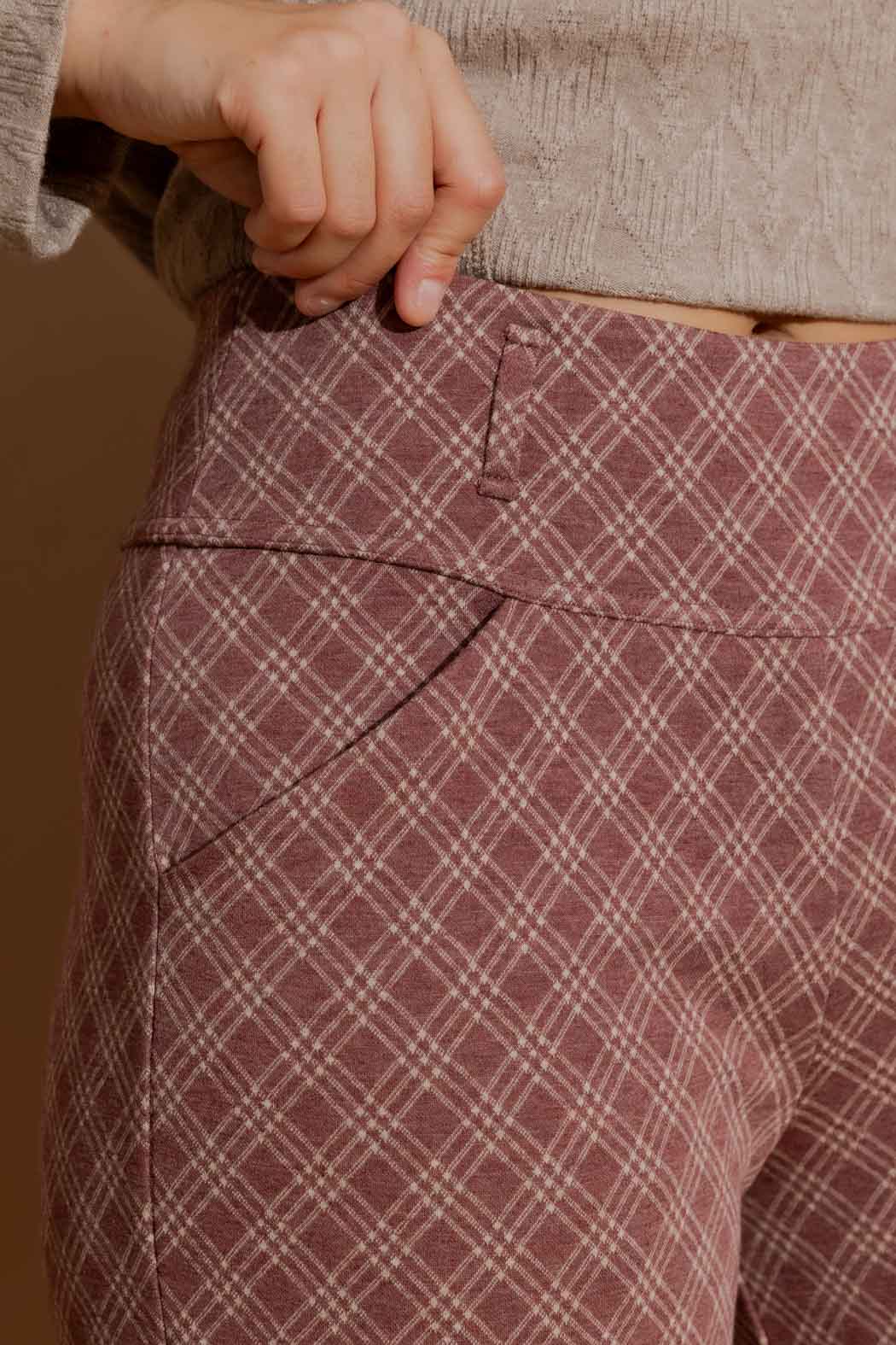 Plum Check Jet Culotte