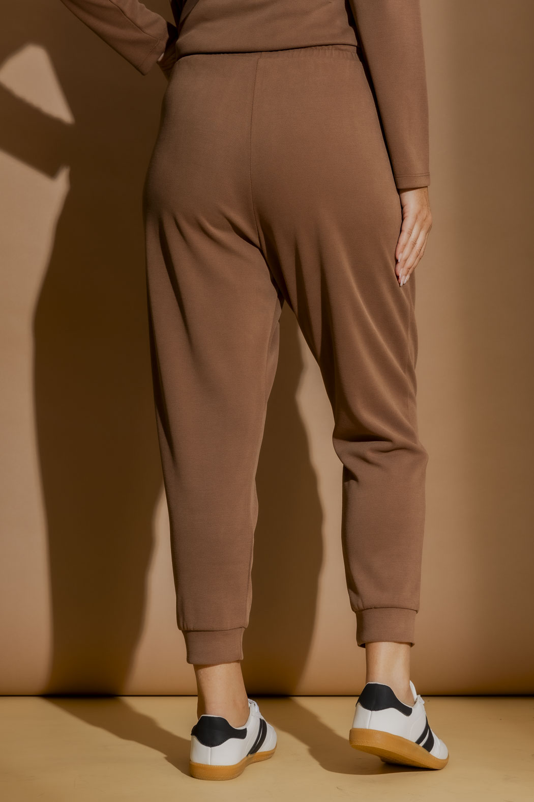 Caramel Lux Knit Slouch Pant