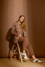 Caramel Lux Knit Slouch Pant