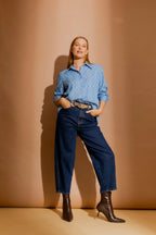 Chambray Embroidery Classic Shirt