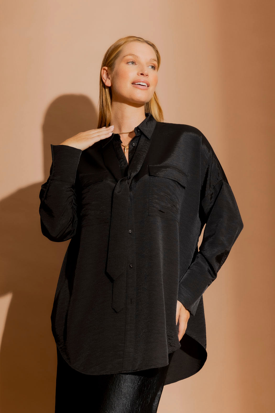 Black Shot Silky Blake Shirt