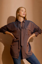 Plum Shot Silky Blake Shirt