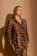 Tan Leopard Asana Shirt Tan Leopard
