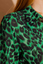 Green Leopard Asana Shirt Green Leopard