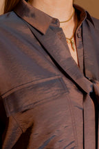 Plum Shot Silky Blake Shirt