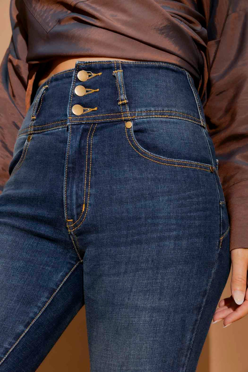 Dark Denim Corset Miracle Jean Dark Denim