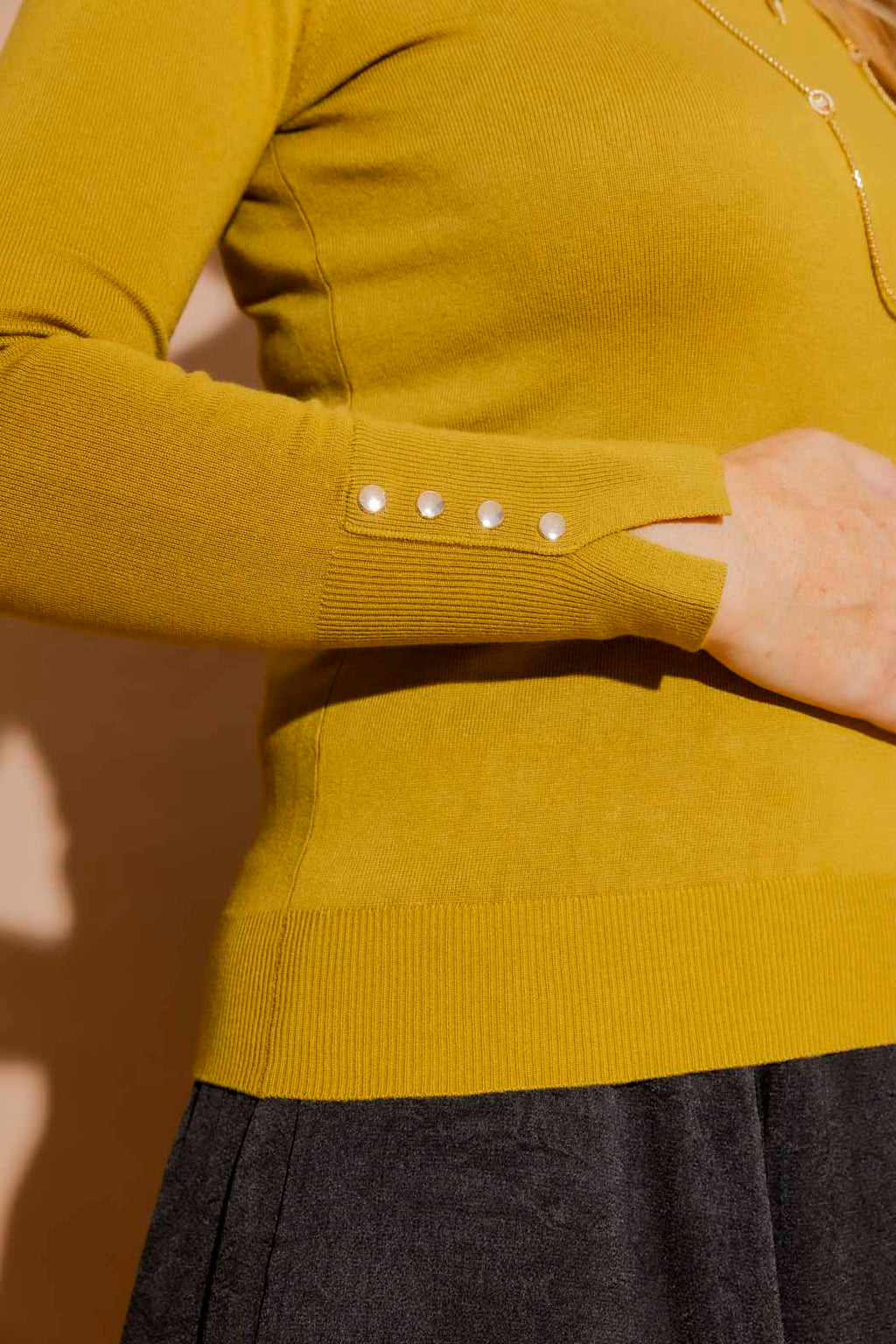 Chartreuse Fine Knit Crew Jumper Chartreuse S