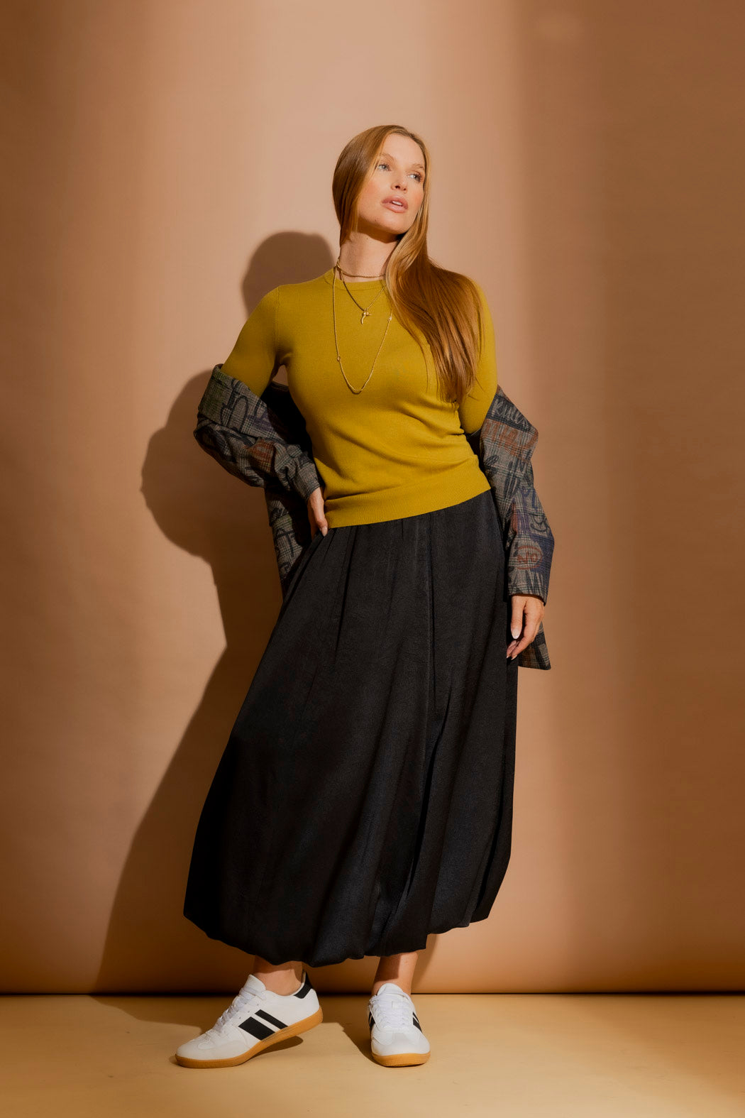 Chartreuse Fine Knit Crew Jumper Chartreuse S