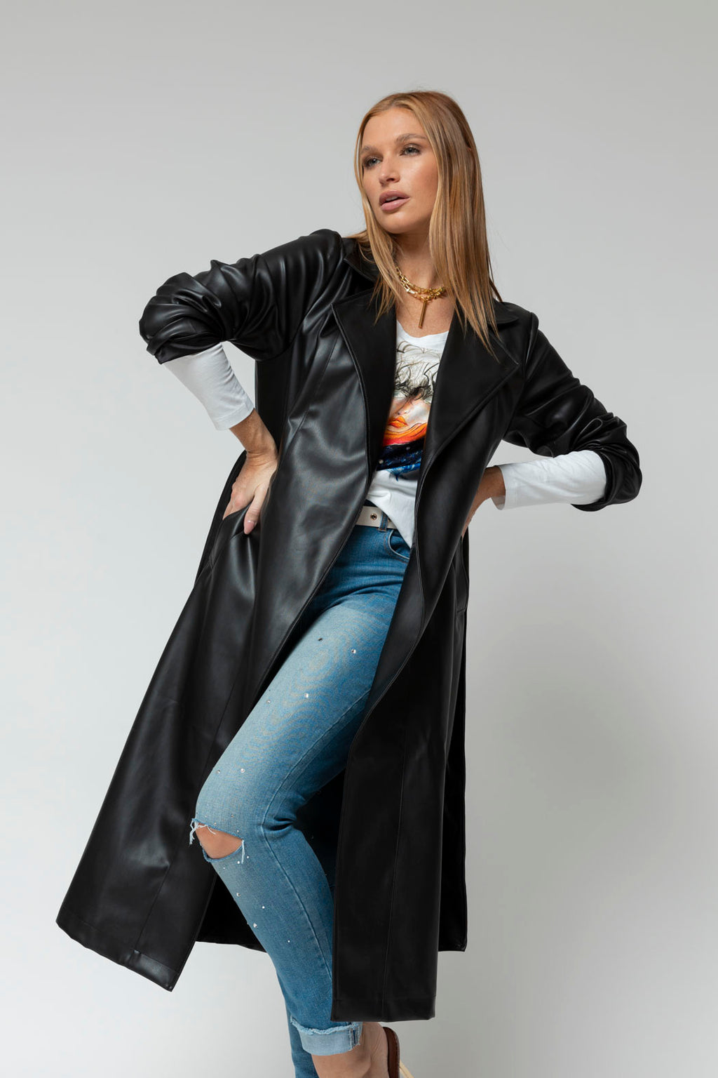 Black Ultra Trench Coat