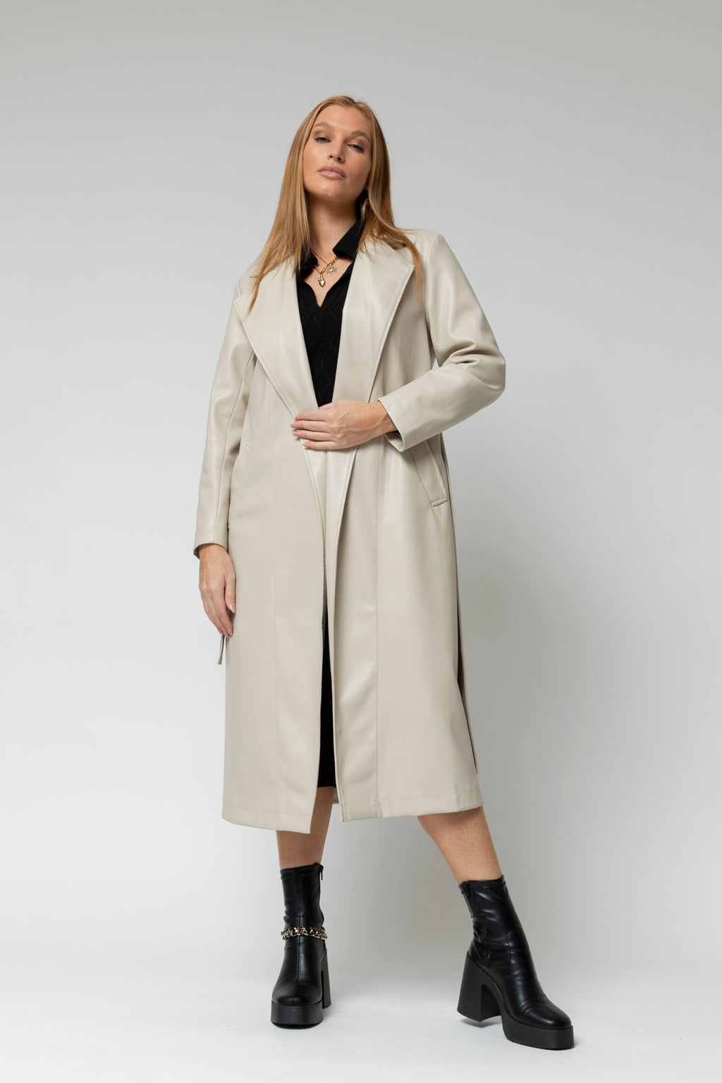 Ivory Ultra Trench Coat