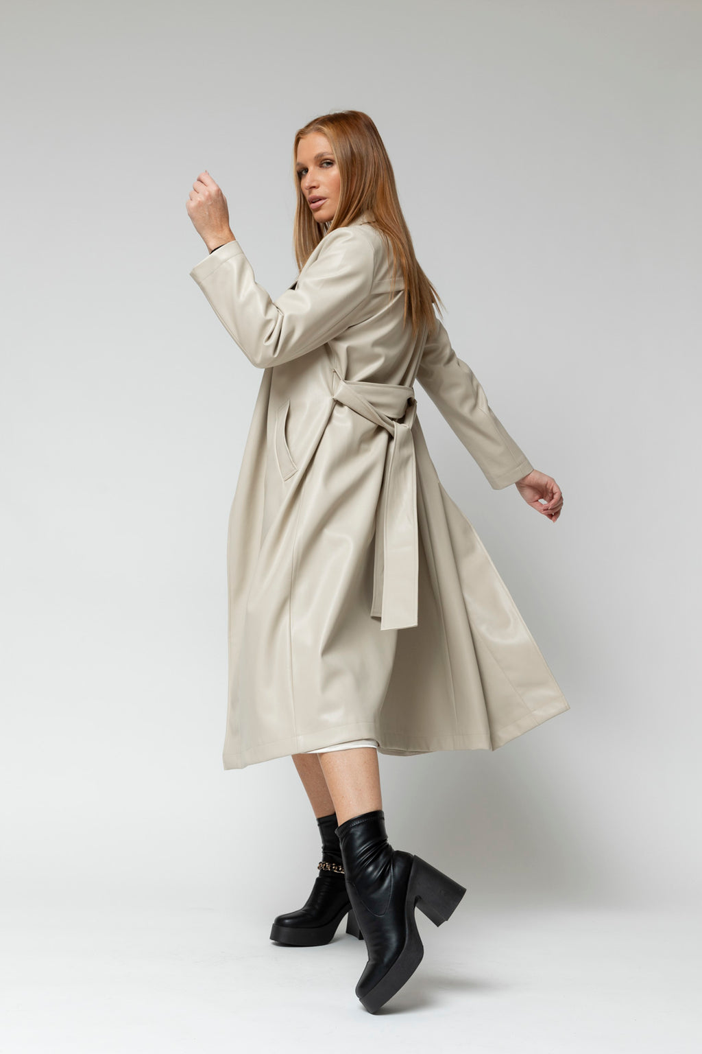 Ivory Ultra Trench Coat