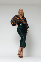 Jade Sequin Skirt - SALE