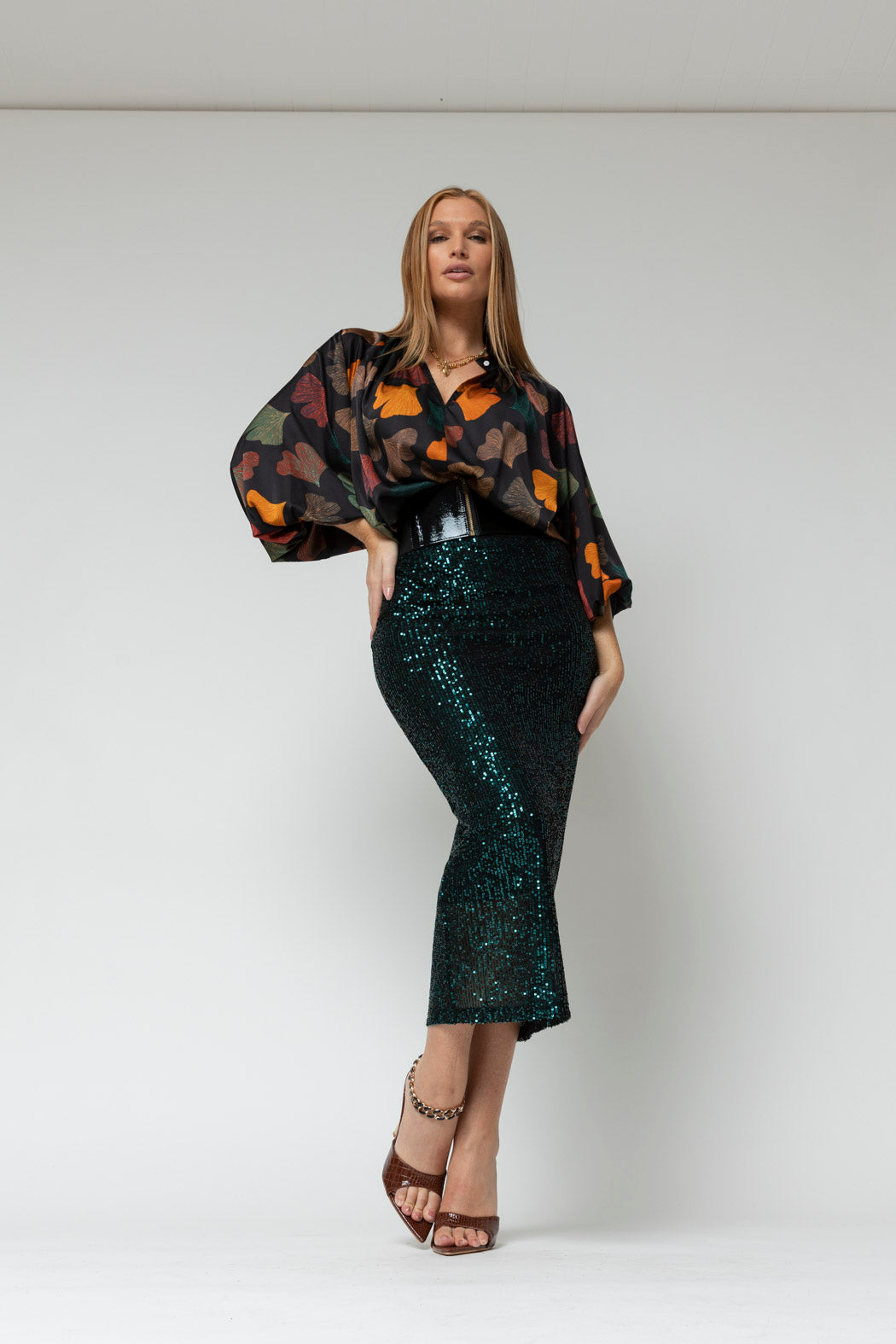 Jade Sequin Skirt - SALE