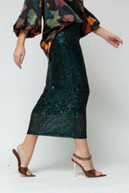Jade Sequin Skirt - SALE