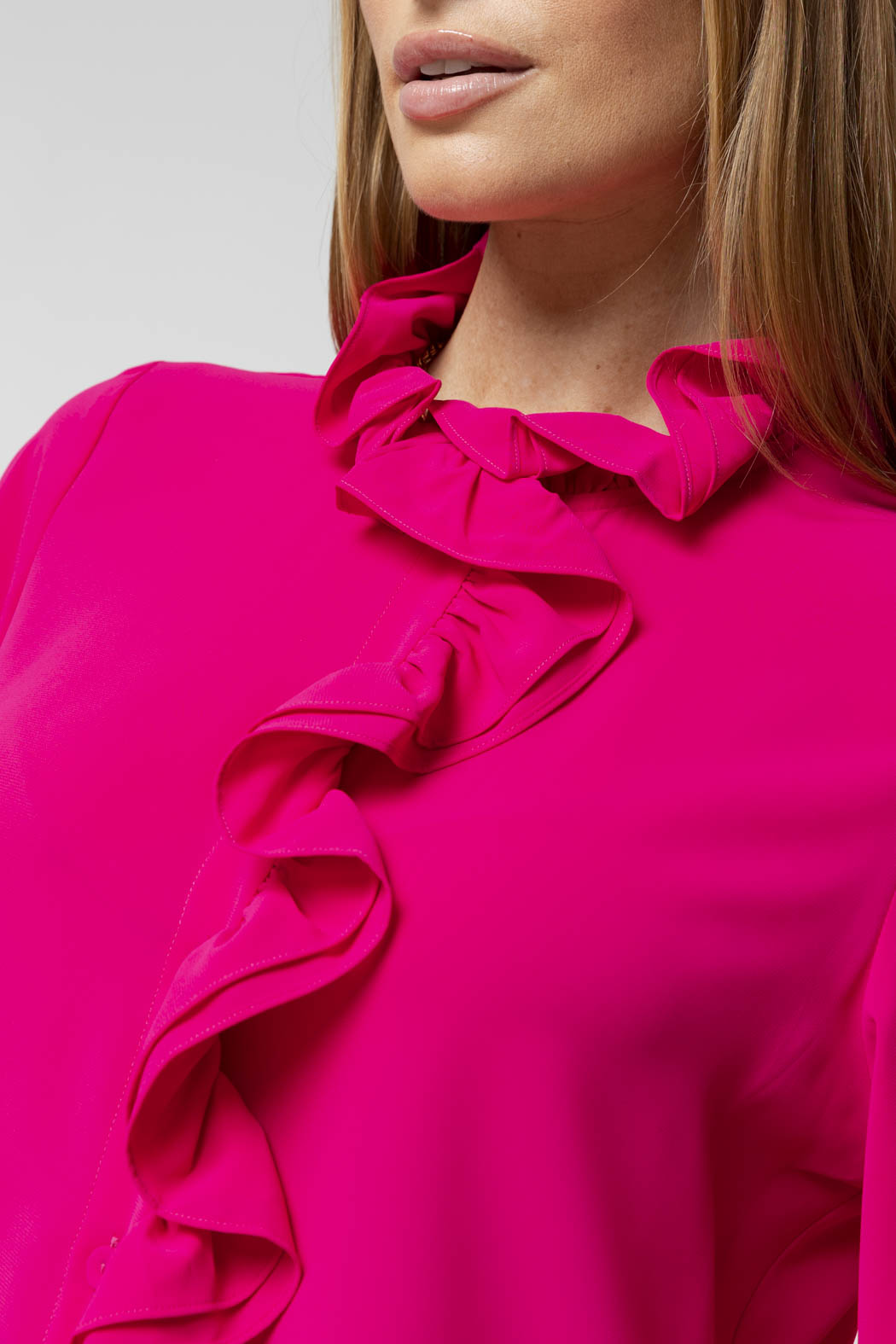 Pink Double Frill Blouse