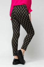 Black / Taupe Luna Ponte Pant