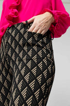 Black / Taupe Luna Ponte Pant