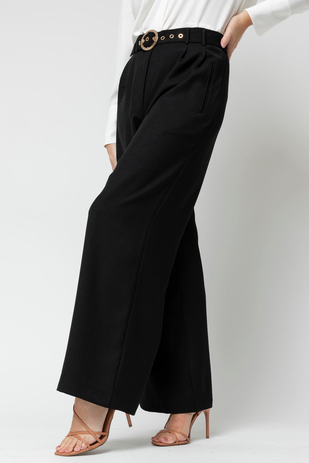 Black Shimmer Cleo Pant