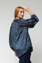 Navy Spot Bailey Blouse