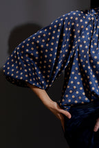 Navy Spot Bailey Blouse
