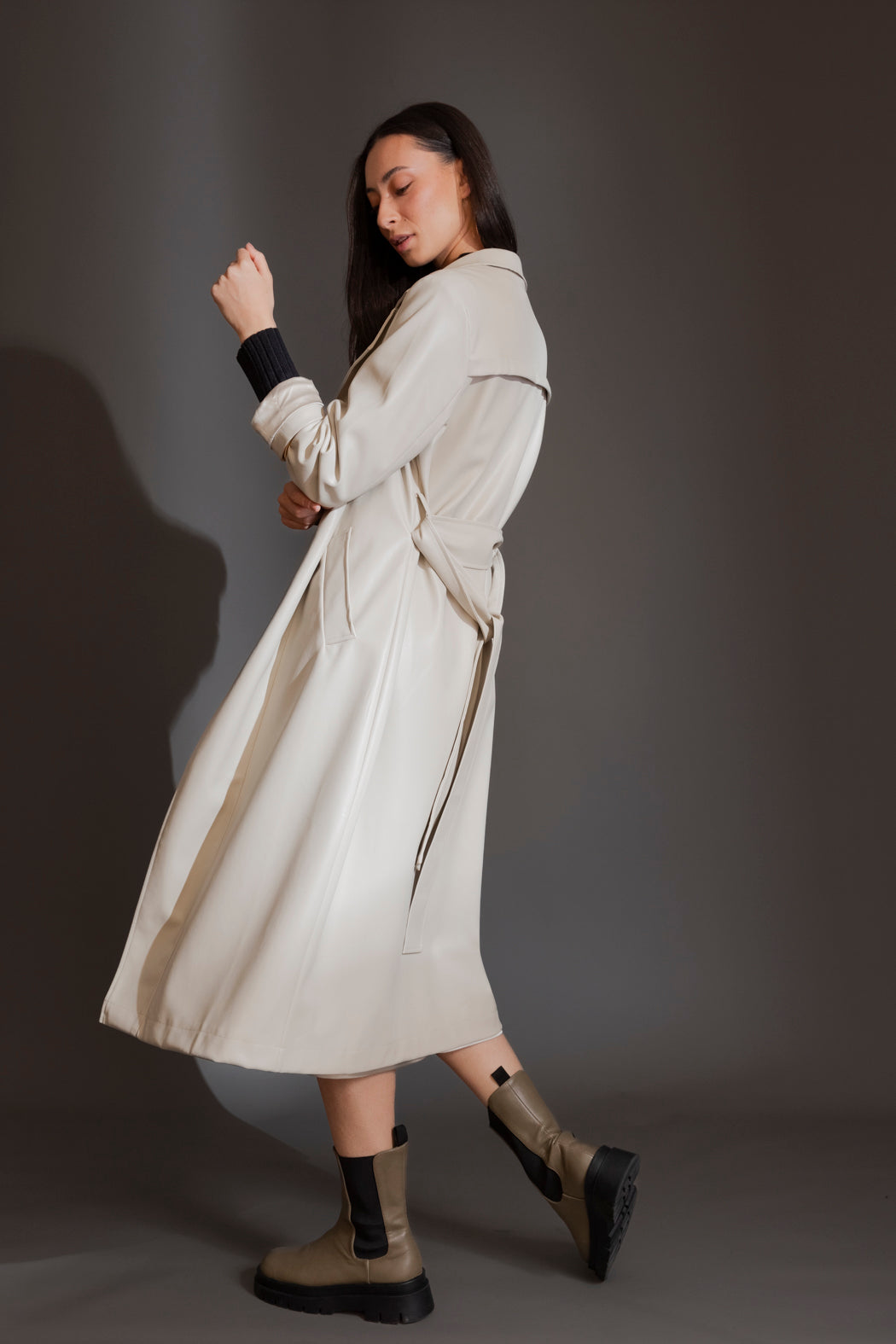 Ivory Ultra Trench Coat