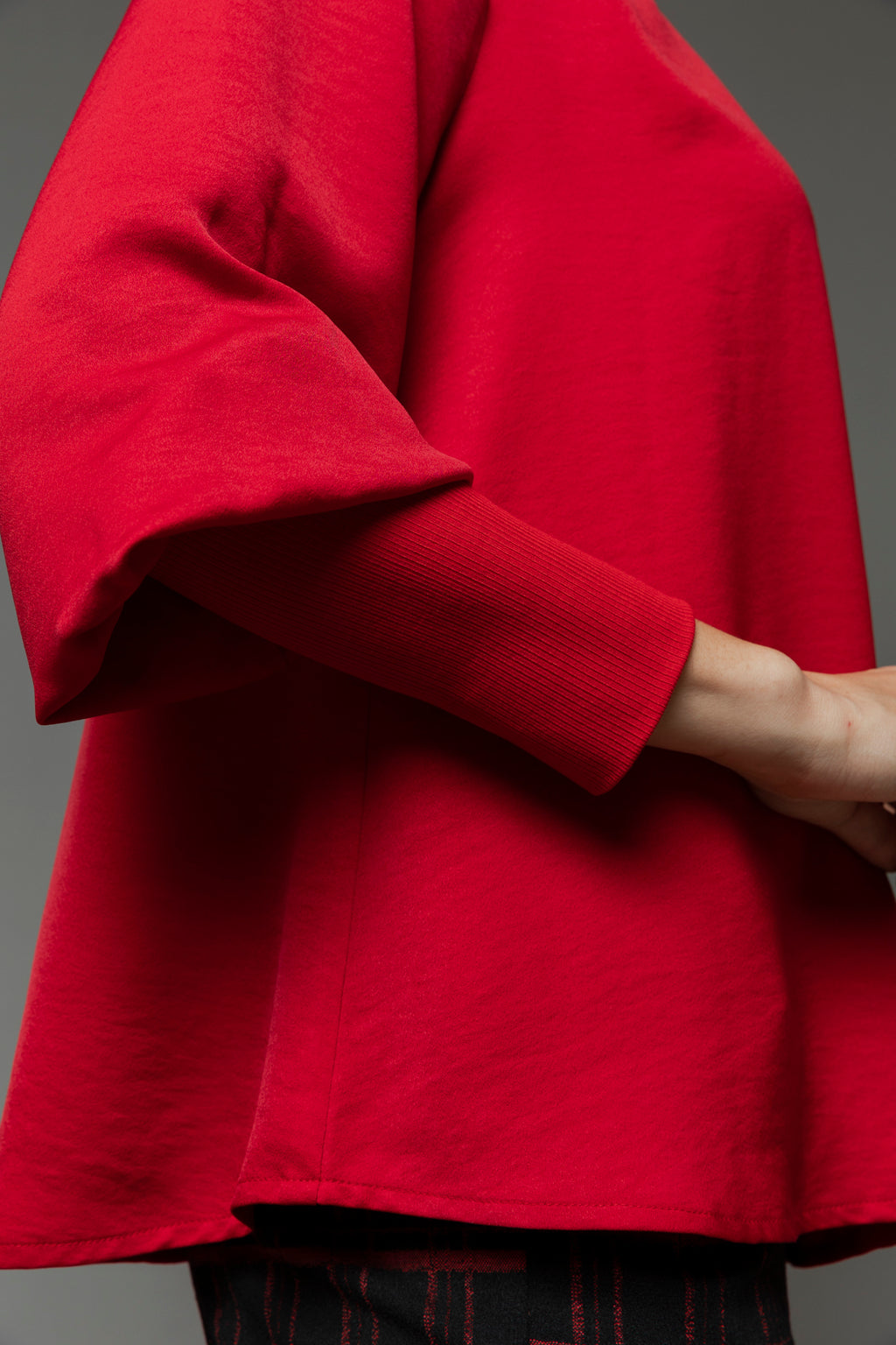 Red Reversible Silky Top