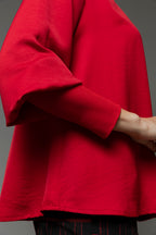 Red Reversible Silky Top