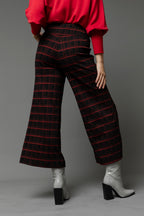 Black Red Ponte Jet Culotte