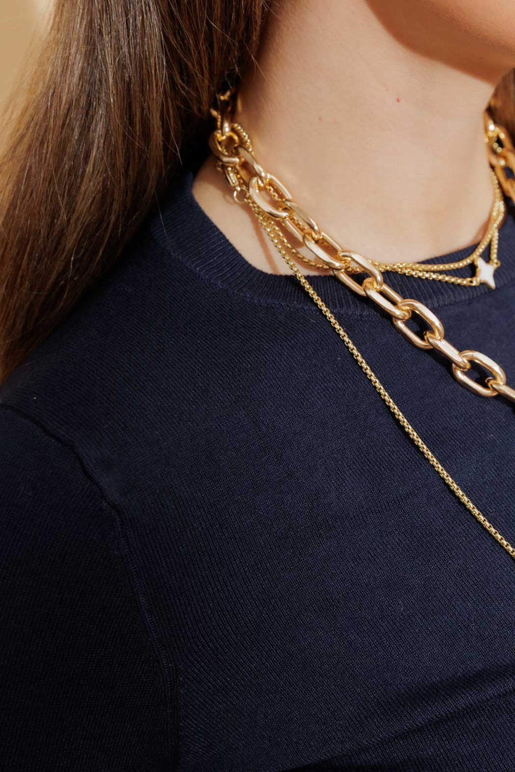 Navy Fine Knit Crew Jumper Navy S