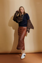 Navy Fine Knit Crew Jumper Navy S