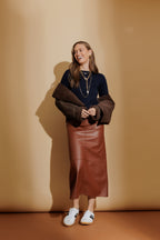 Navy Fine Knit Crew Jumper Navy S