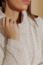 Ivory Fluffy Roll Neck Jumper