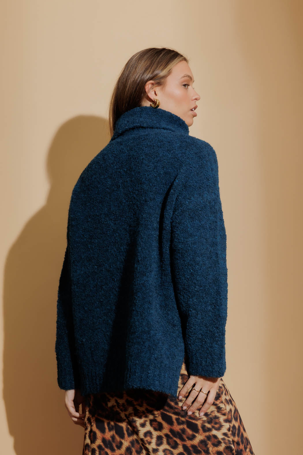 Tealknobby Knit Jumper Teal S