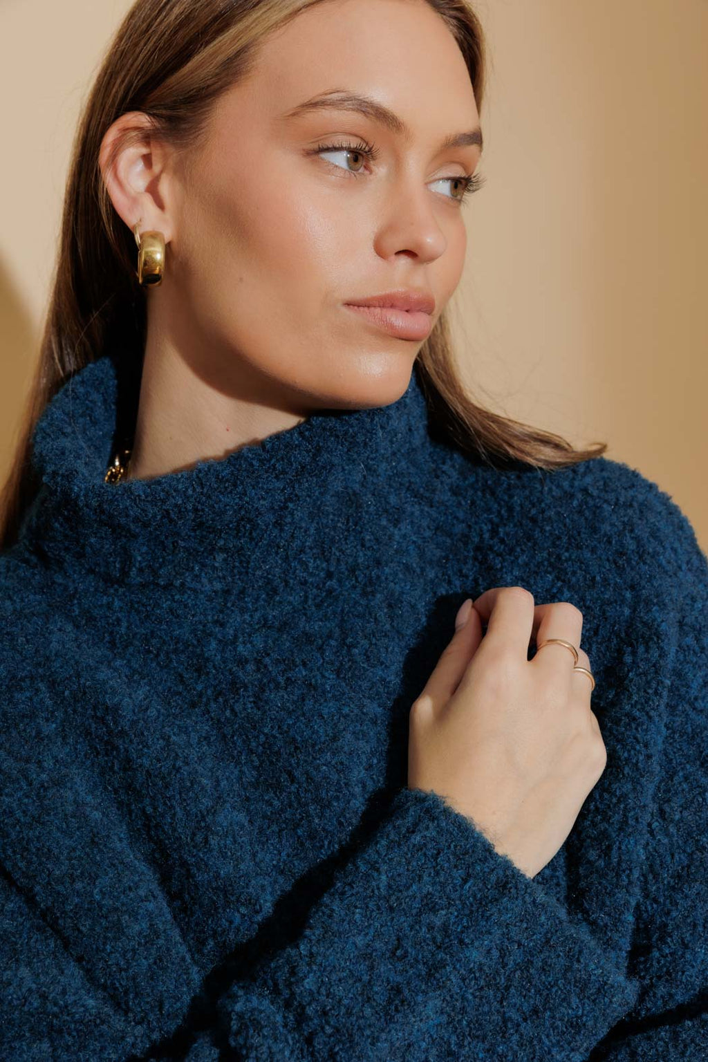 Tealknobby Knit Jumper Teal S