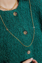 Jade Fluffy Knit Cardi